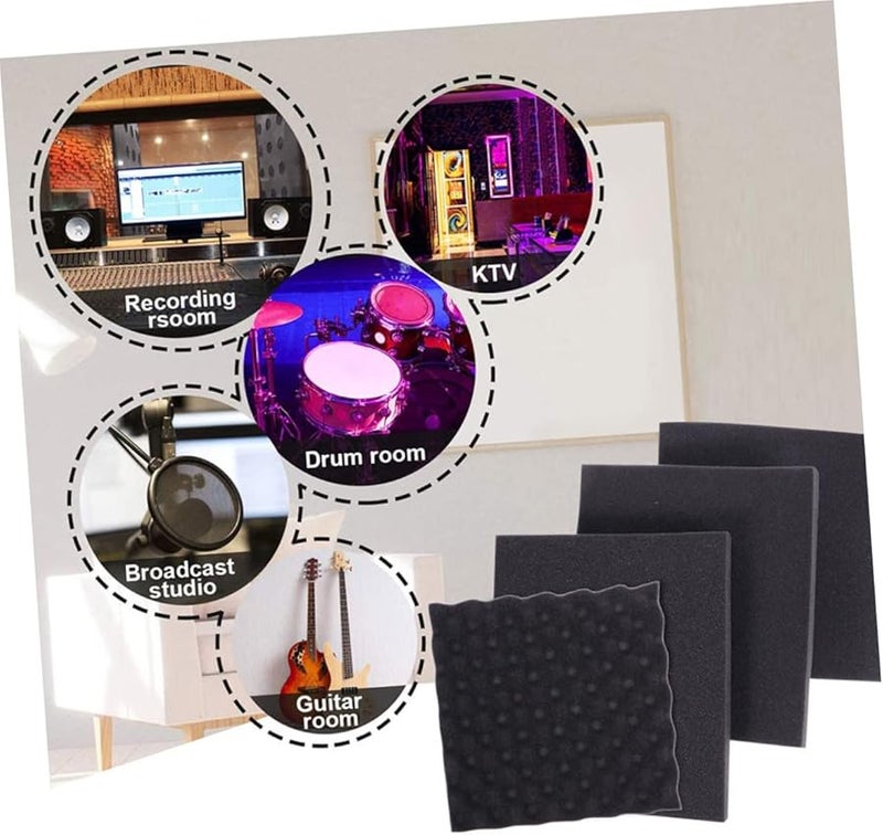 High Density Egg Crate Acoustic Foam 12 Pack Soundproof Padding for Insulation - Image 5